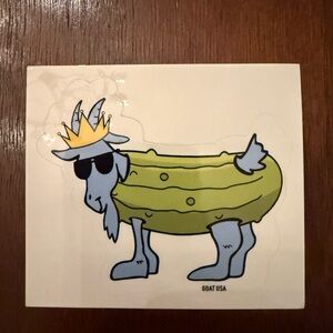 Goat USA Pickle Goat Sticker